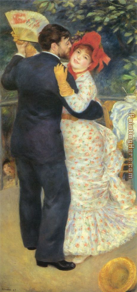 Dance in the Country painting - Pierre Auguste Renoir Dance in the Country art painting
